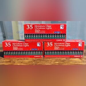 Miniature Clear Christmas Lights Set- 35 Count